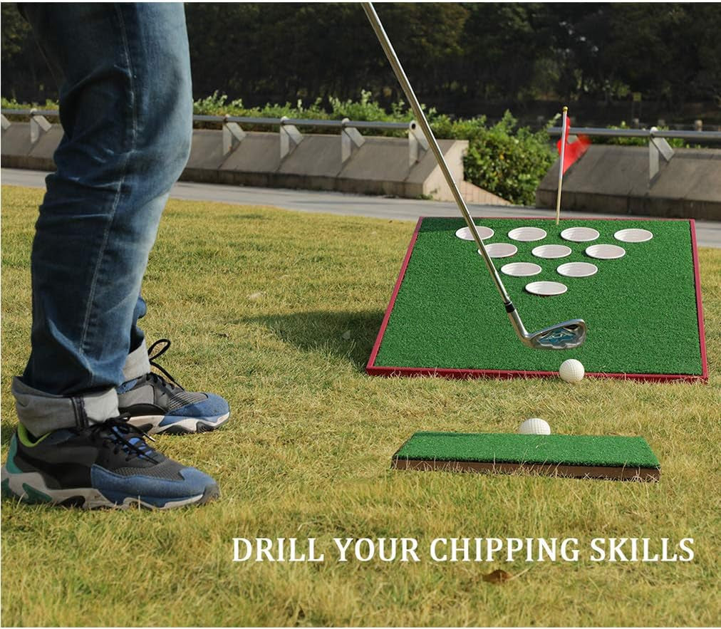 Golf Pong Cornhole Game Set Chipping Boards Golf Sport Game Golf Practice Training for Indoor/Outdoor Ideas