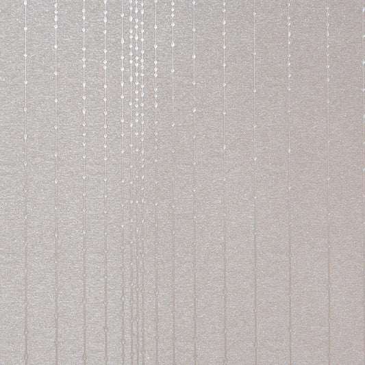 Premium Paper Backed Vinyl Wall Covering - Modern Decor Wallpaper Roll by Romosa - Textured Wallpaper, Unpasted, Heavyweight, Removable Wallpaper - Gleam, Silver - Sample Swatch
