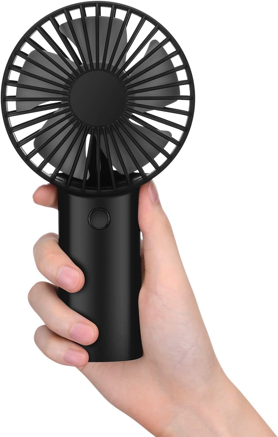 Portable Handheld Fan with 4400mAh Rechargeable Battery - Ideal for Outdoor Activities